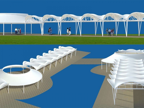 走廊通道膜結構